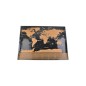 Harta lumii razuibila 82x59 cm, rigla cu lupa, ace atasare foto, stickere incluse
