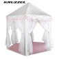 Cort tip castel, forma hexagonala, 123x140cm, 6 intrari cu perdele, pliabil Cort tip castel, forma hexagonala, 123x140cm, 6 intrari cu perdele, pliabil
