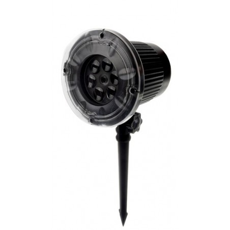 Proiector LED Craciun, model fulgi de nea, 4W, interior si exterior, IP44