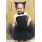 Costum pisica fetite, fusta, papion, urechi, coada, negru