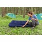 Saltea gonflabila dubla, 191x137x22 cm, camping, albastra