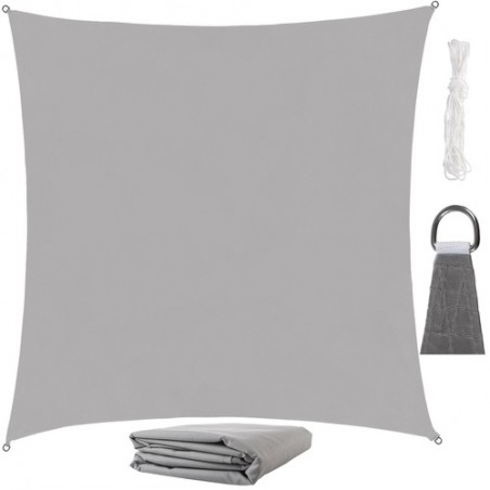 Copertina parasolar, forma patrata 3.6 x 3.6 m, densitate 180 g/m2, gri