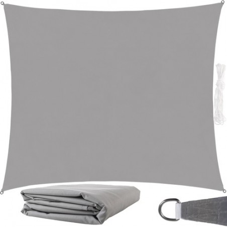 Copertina parasolar 4x3 m, impermeabila, 180g/mp, gri