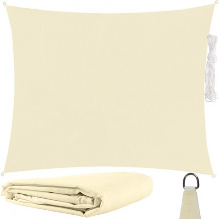 Copertina parasolar, multifunctionala, 3x2 m, protectie UV, impermeabila, bej