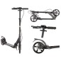 Trotineta, pliabila, adulti/adolescenti, roti cauciuc 20 cm, cadru aluminiu, sistem compresie SCS, frana disc Trotineta, pliabila, adulti/adolescenti, roti cauciuc 20 cm, cadru aluminiu, sistem compresie SCS, frana disc