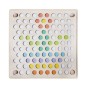 Puzzle tip Montessori cu margele colorate din lemn, accesorii incluse, dezvoltare motricitate si memorie