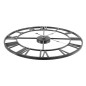 Ceas de perete stil retro, negru, metal, diametru 47.5 cm Ceas de perete stil retro, negru, metal, diametru 47.5 cm