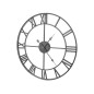 Ceas de perete stil retro, negru, metal, diametru 47.5 cm Ceas de perete stil retro, negru, metal, diametru 47.5 cm
