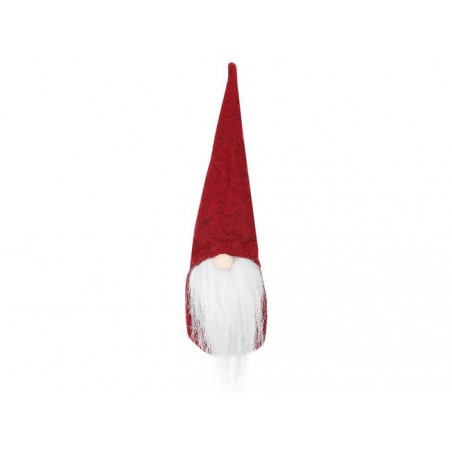 Jucarie decorativa elf, gnom pasla, 30x8 cm, rosu