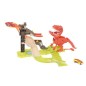 Dinozaur lansator cu pista pentru masinute, 2 masinute incluse, 49x8,5x33cm, multicolor Dinozaur lansator cu pista pentru masinute, 2 masinute incluse, 49x8,5x33cm, multicolor
