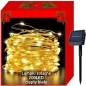 Instalatie luminoasa cu incarcare solara, 200 leduri, lumina alba-calda, 8 moduri iluminare, aprindere automata, 22 m Instalatie luminoasa cu incarcare solara, 200 leduri, lumina alba-calda, 8 moduri iluminare, aprindere automata, 22 m