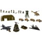 Set jucarii baza militara, soldatei, avioane, elicopter, 56x82x22,5 cm