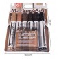Kit marker corector pentru mobila, reparatie zgarieturi, set 6 culori