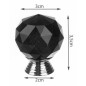 Maner elegant mobila, suruburi prindere incluse, cristal K9, 3x4 cm, negru Maner elegant mobila, suruburi prindere incluse, cristal K9, 3x4 cm, negru