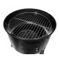 Gratar de gradina cu carbune 3 in 1, functie grill, functie afumare, carlige incluse, 45x80cm, negru