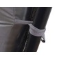 Perna matlasata pentru sezlong, bumbac, curele fixare, 165x50x10 cm