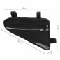 Geanta bicicleta, buzunar cu fermoar, inchidere velcro, 21x35x4 cm, negru