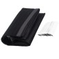 Plasa de tantari magnetica pentru usa, prindere velcro, 80x90x100 - 210x220 cm, negru