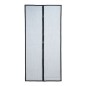 Plasa de tantari magnetica pentru usa, prindere velcro, 80x90x100 - 210x220 cm, negru