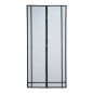 Plasa de tantari magnetica pentru usa, prindere velcro, 80x90x100 - 210x220 cm, negru