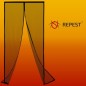 Plasa de tantari magnetica pentru usa, prindere velcro, 80x90x100 - 210x220 cm, negru
