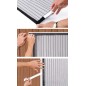 Plasa de tantari magnetica pentru usa, prindere velcro, 80x90x100 - 210x220 cm, negru