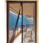 Plasa de tantari magnetica pentru usa, prindere velcro, 80x90x100 - 210x220 cm, negru