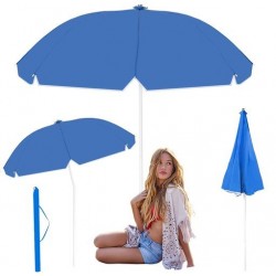 Umbrela gradina 1,6 m, protectie UV, rezistenta intemperii, 130-160 cm, albastru