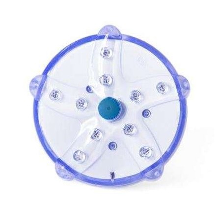 Lampa pentru piscina, 7 culori iluminare, oprire automata, 6x9x9 cm, alb