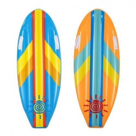 Placa surf gonflabila pentru copii, petic impermeabil inclus, 114x46cm, multicolor