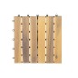 Placi pavaj pardoseala lemn, set 10 bucati, 30x30x2,5 cm, maro