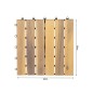 Placi pavaj pardoseala lemn, set 10 bucati, 30x30x2,5 cm, maro