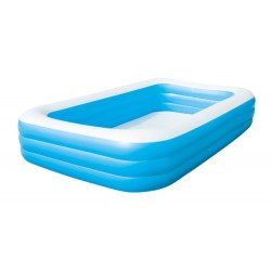 Piscina gonflabila dreptunghiulara, supape siguranta, petic inclus, 305x183x56 cm, capacitate 1161 L, PVC