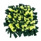 Covoras olfactiv pentru caini, 45x45x5cm, fleece si bumbac acrilic, multicolor