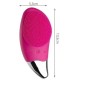 Dispozitiv pentru masaj facial, 4 nivele de vibratie, IPX7, ABS, 13,5x5,5x2,5 cm, roz