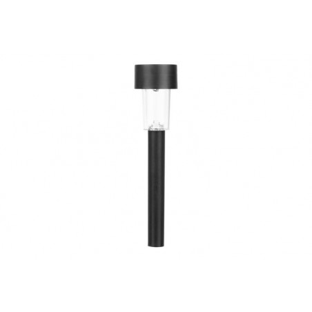 Set 10 lampi solare LED exterior, lumina alba-calda, baterie incorporata, rezistenta intemperii, negru