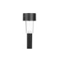 Set 10 lampi solare LED exterior, lumina alba-calda, baterie incorporata, rezistenta intemperii, negru