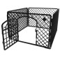 Tarc animale de companie, universal, usa intrare, ABS, 90x90x60 cm, negru