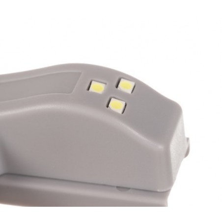 Lampa LED pentru dulap, 3 surse lumina rece, surub prindere, ABS