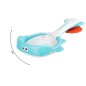 Jucarie interactiva de baie, 3 pestisori, cos cu plasa, ABS, multicolor