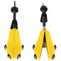 Set 2 dispozitive pentru largit pantofi, marime 40-47, plastic/metal, 43x15x11 cm, galben/negru
