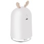 Umidificator aer cu difuzor aromaterapie LED, 3 filtre incluse, intrare USB, 2W, 5V, 250ml, ABS/PP, alb Umidificator aer cu difuzor aromaterapie LED, 3 filtre incluse, intrare USB, 2W, 5V, 250ml, ABS/PP, alb