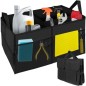 Organizator portbagaj, pliabil, prindere velcro, poliester, 25,5x37x26-52 cm, negru
