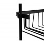 Etajera dus, 3 rafturi, ventuza prindere, otel inoxidabil, 63x14x28,5cm, negru Etajera dus, 3 rafturi, ventuza prindere, otel inoxidabil, 63x14x28,5cm, negru