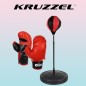 Set para box pentru copii, manusi universale incluse reglabile, rosu/negru Set para box pentru copii, manusi universale incluse reglabile, rosu/negru