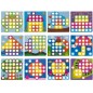 Puzzle educativ mozaic pentru copii, 14 matrite imagini incluse, cutie depozitare inclusa, universal