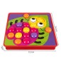 Puzzle educativ mozaic pentru copii, 14 matrite imagini incluse, cutie depozitare inclusa, universal Puzzle educativ mozaic pentru copii, 14 matrite imagini incluse, cutie depozitare inclusa, universal
