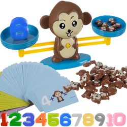 Joc educativ, cantar pentru copii, cartonase calcule matematice, accesorii incluse, greutati, cifre, multicolor