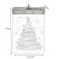 Ornament Craciun LED, vitraliu brad 3D pentru fereastra, 6 LED-uri alb cald, 17x11,5x1,5 cm Ornament Craciun LED, vitraliu brad 3D pentru fereastra, 6 LED-uri alb cald, 17x11,5x1,5 cm