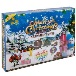 Calendar advent pentru copii, 24 cadouri, 29,5x5,x39,5cm, multicolor